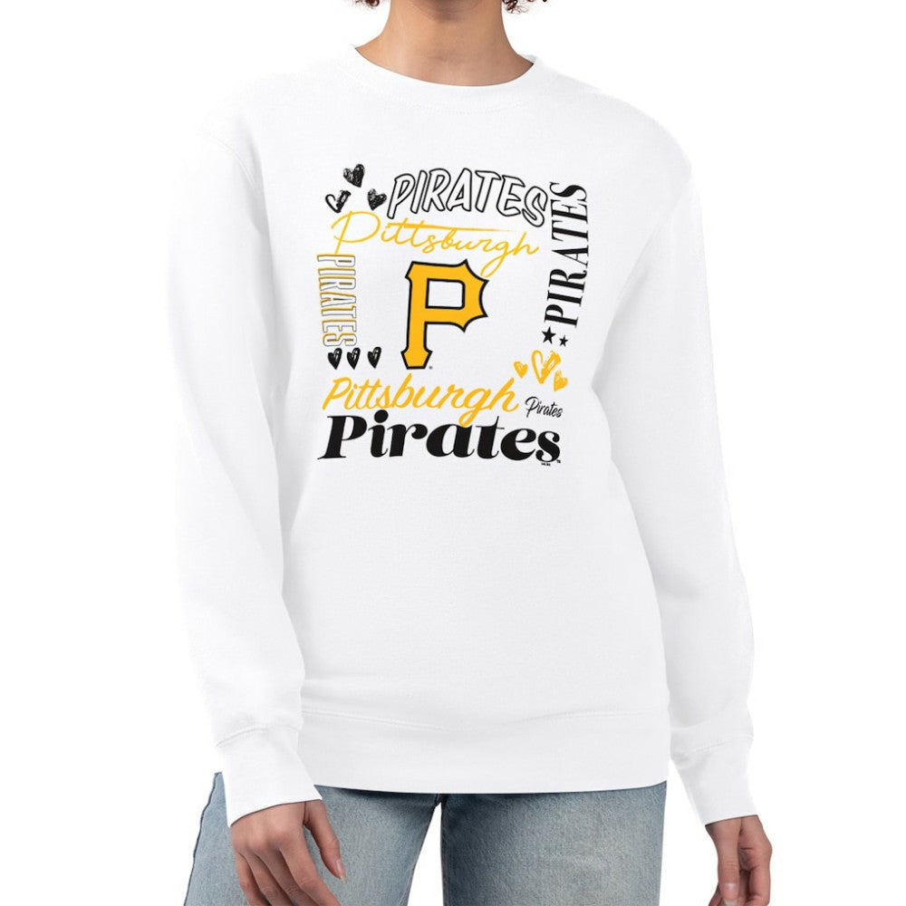 Pittsburgh Pirates G-III 4Her by Carl Banks Women's Collage Team Graphic Fleece Pullover Hoodie - MLB