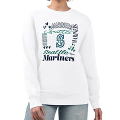 Seattle Mariners G-III 4Her by Carl Banks Women's Collage Team Graphic Fleece Pullover Hoodie - MLB