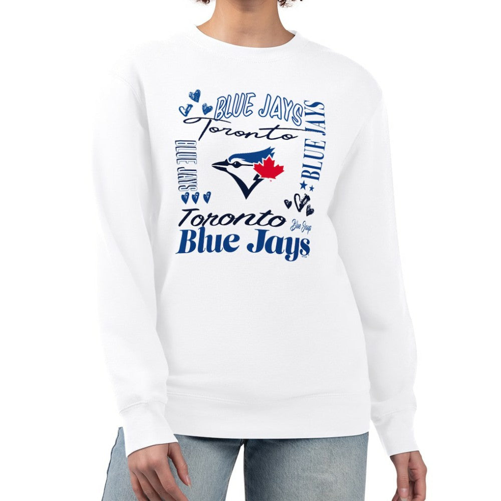 Toronto Blue Jays G-III 4Her by Carl Banks Women's Collage Team Graphic Fleece Pullover Hoodie - MLB