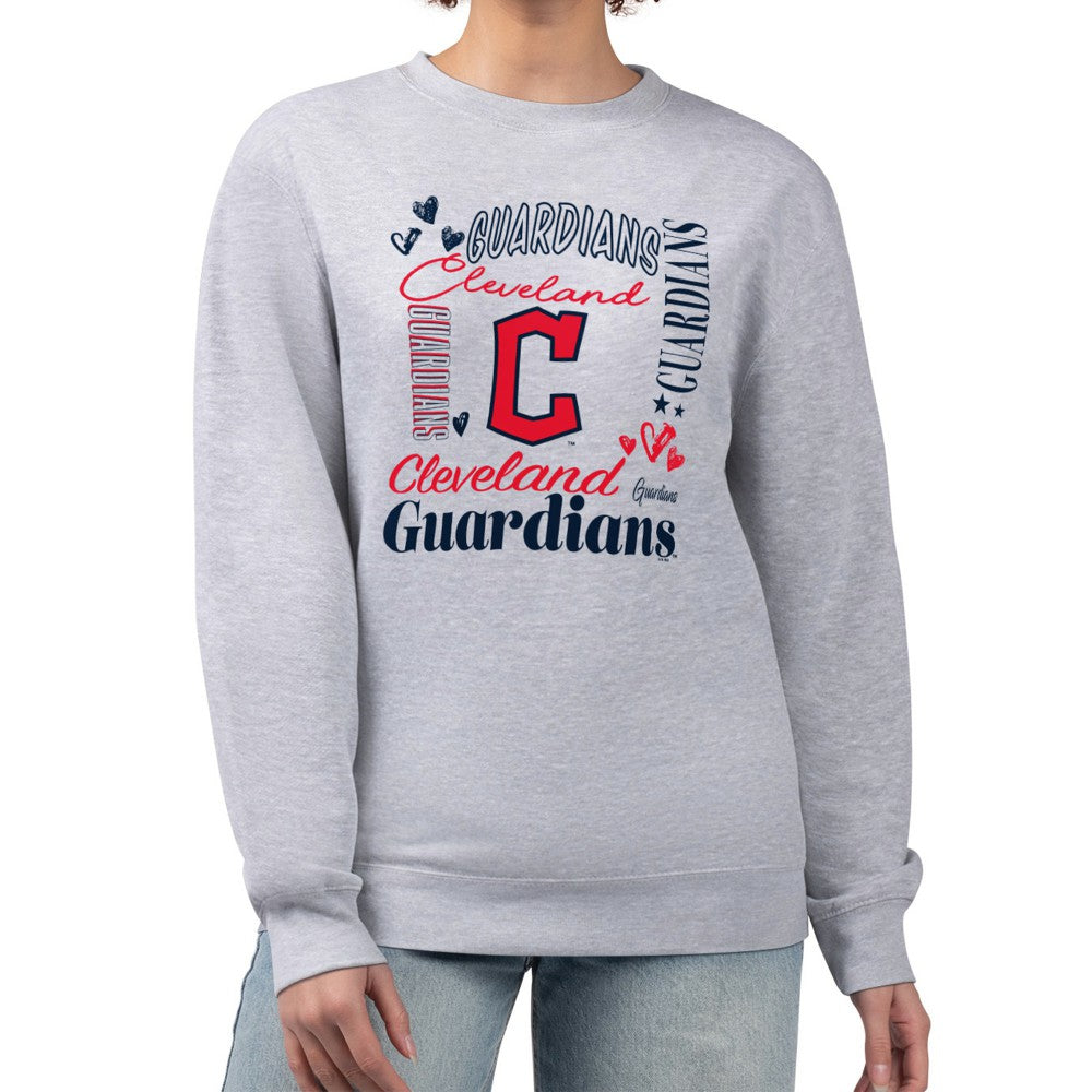 Cleveland Guardians G-III 4Her by Carl Banks Women's Collage Team Graphic Fleece Pullover Hoodie - MLB