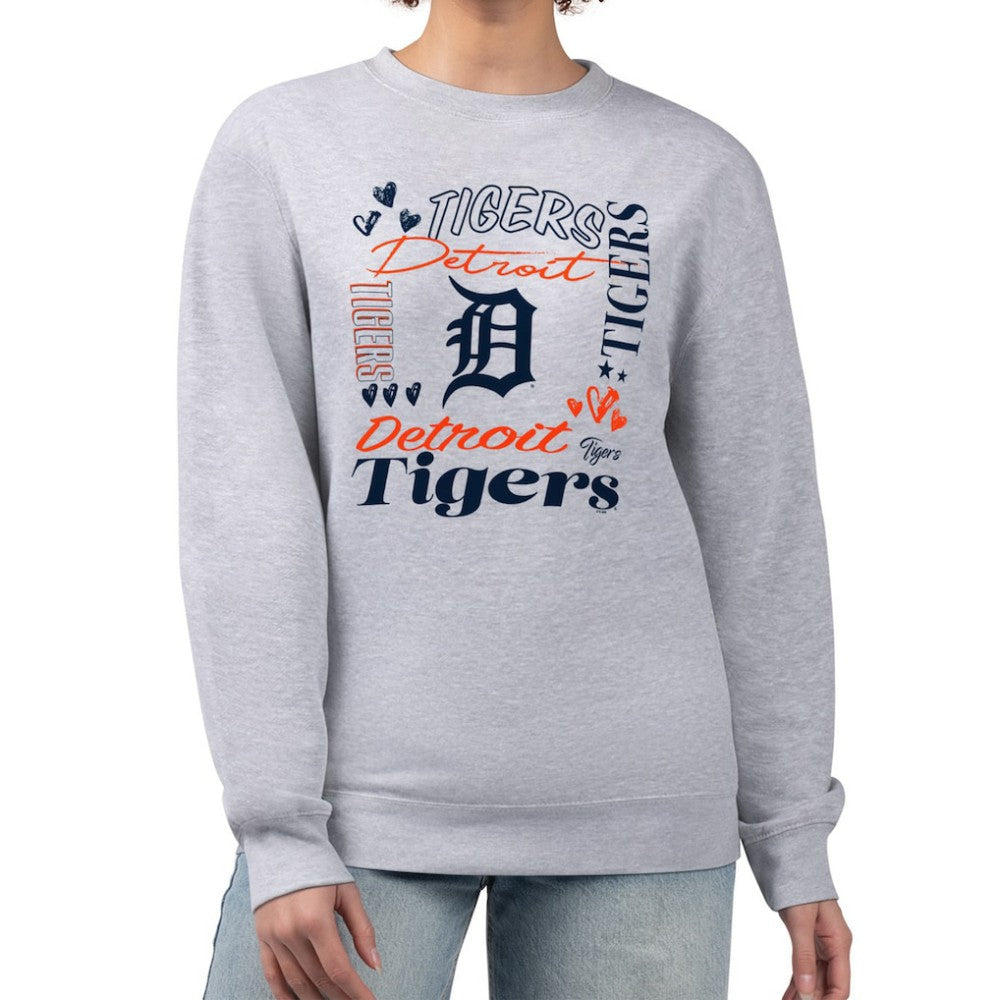 Detroit Tigers G-III 4Her by Carl Banks Women's Collage Team Graphic Fleece Pullover Hoodie - MLB