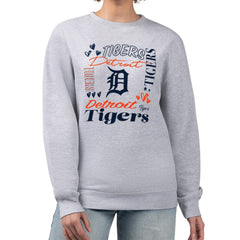 Detroit Tigers G-III 4Her by Carl Banks Women's Collage Team Graphic Fleece Pullover Hoodie - MLB