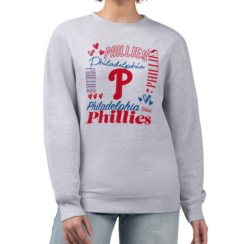 Philadelphia Phillies G-III 4Her by Carl Banks Women's Collage Team Graphic Fleece Pullover Hoodie - MLB