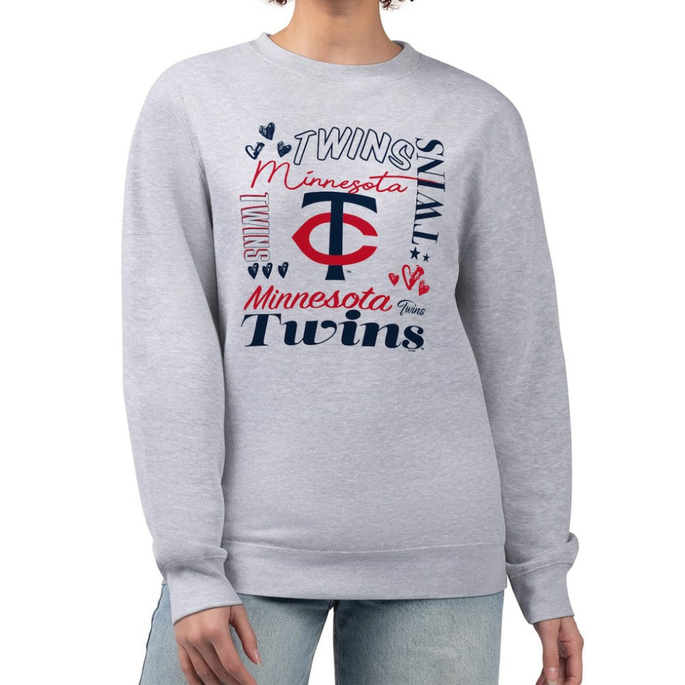 Minnesota Twins G-III 4Her by Carl Banks Women's Collage Team Graphic Fleece Pullover Hoodie - MLB