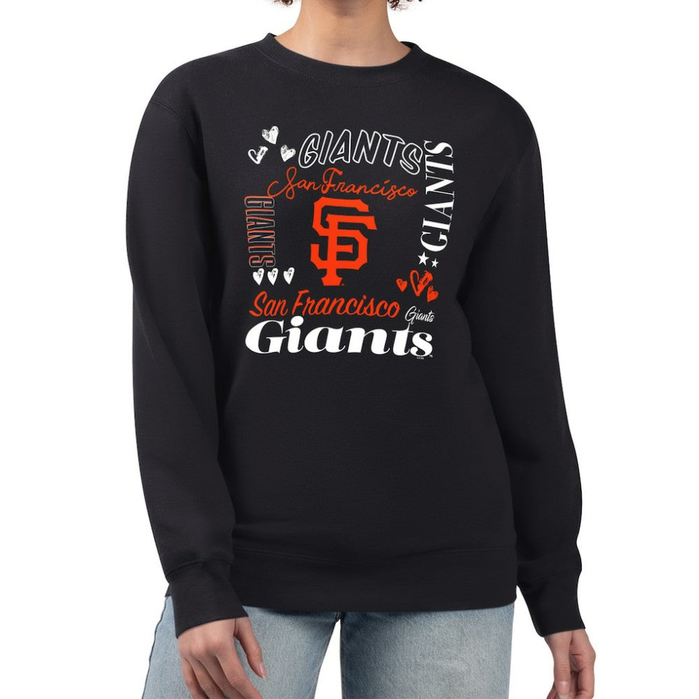 San Francisco Giants G-III 4Her by Carl Banks Women's Collage Team Graphic Fleece Pullover Hoodie - MLB