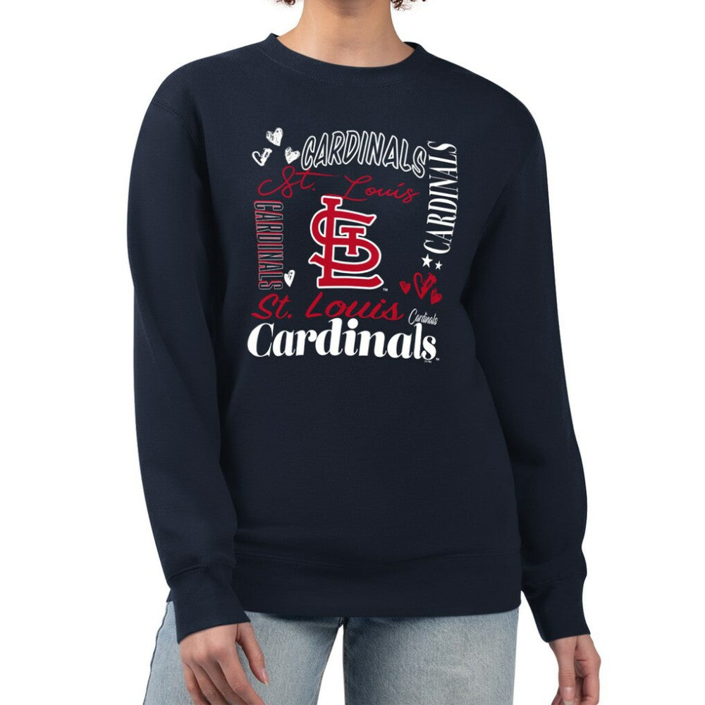St. Louis Cardinals G-III 4Her by Carl Banks Women's Collage Team Graphic Fleece Pullover Hoodie - MLB