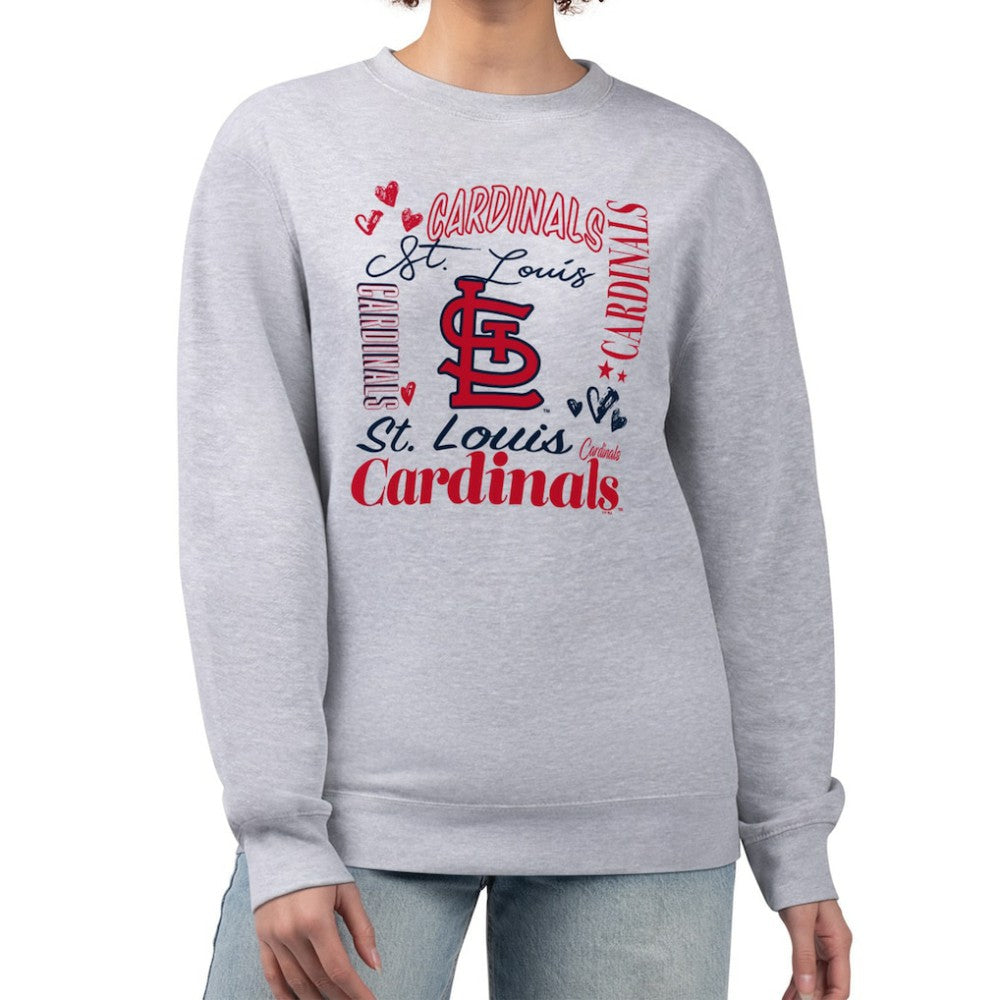 St. Louis Cardinals G-III 4Her by Carl Banks Women's Collage Team Graphic Fleece Pullover Hoodie - MLB