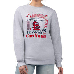 St. Louis Cardinals G-III 4Her by Carl Banks Women's Collage Team Graphic Fleece Pullover Hoodie - MLB