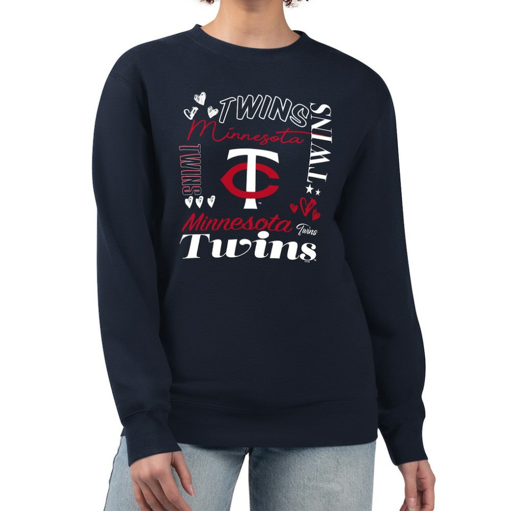 Minnesota Twins G-III 4Her by Carl Banks Women's Collage Team Graphic Fleece Pullover Hoodie - MLB