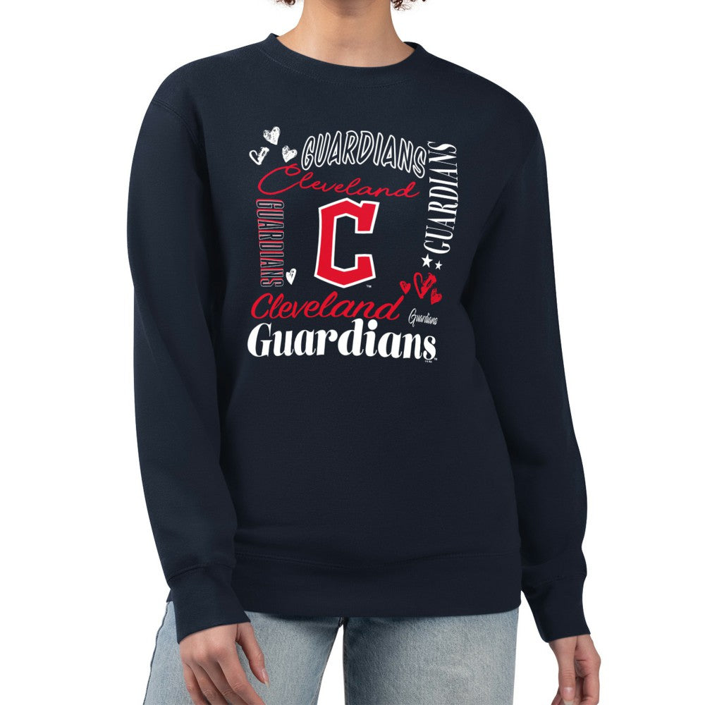 Cleveland Guardians G-III 4Her by Carl Banks Women's Collage Team Graphic Fleece Pullover Hoodie - MLB