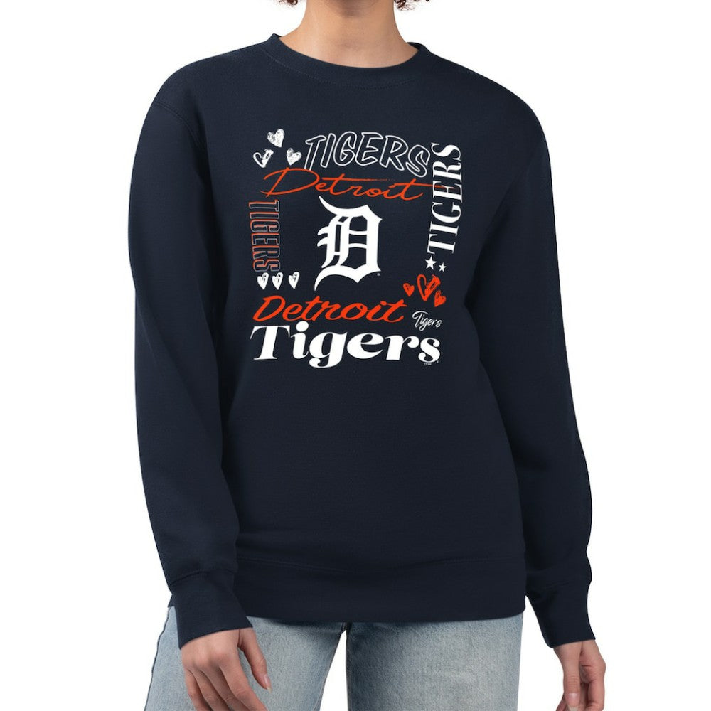 Detroit Tigers G-III 4Her by Carl Banks Women's Collage Team Graphic Fleece Pullover Hoodie - MLB