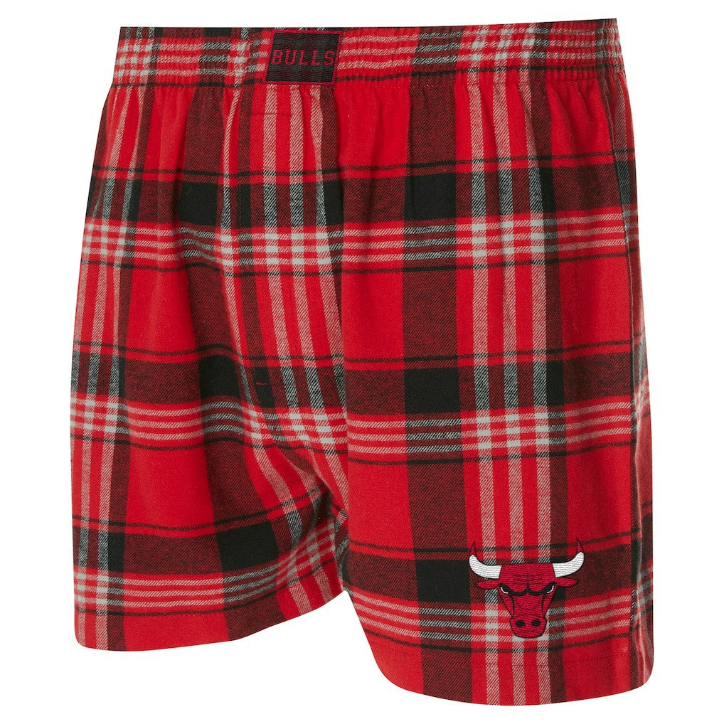 Chicago Bulls Concepts Sport Region Flannel Boxer Short Red - NBA