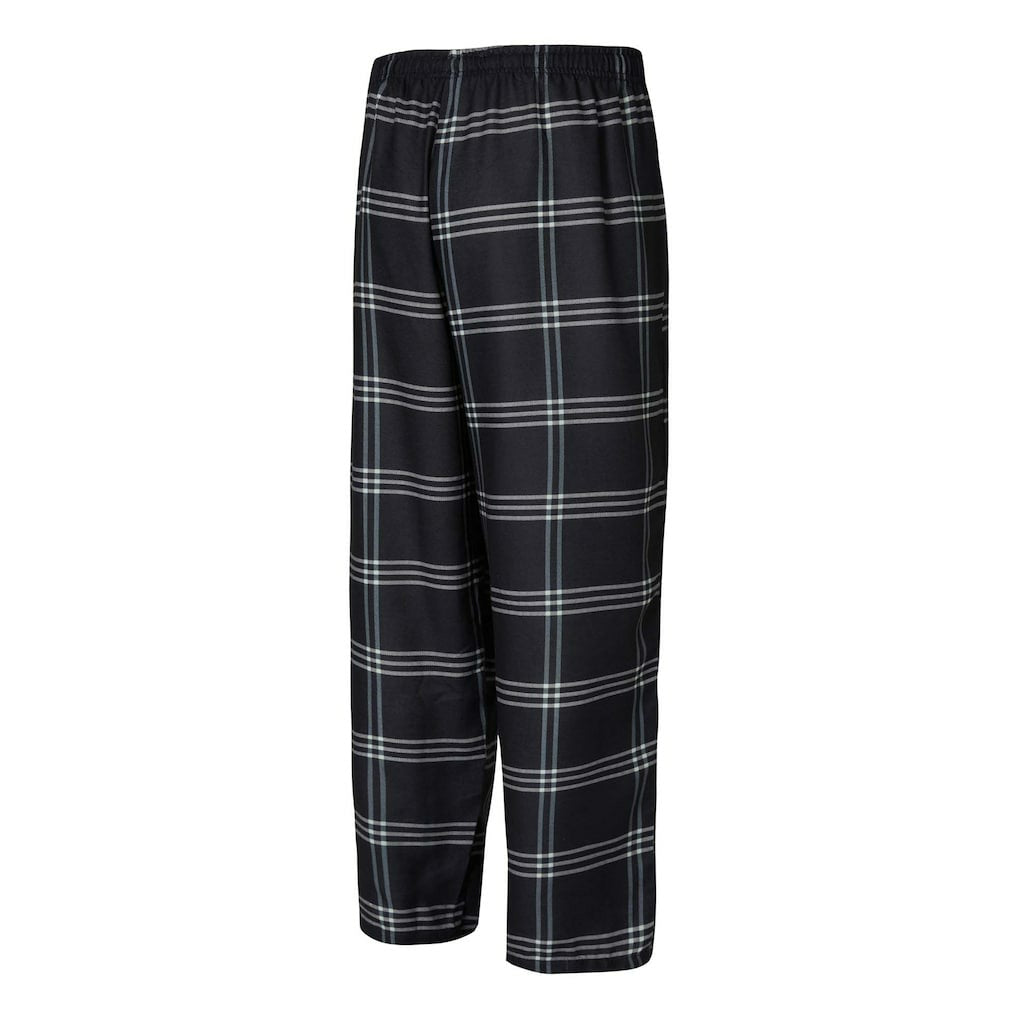 Brooklyn Nets Concepts Sport Petition Long Sleeve Top and Plaid Pant Set Black/Gray - NBA