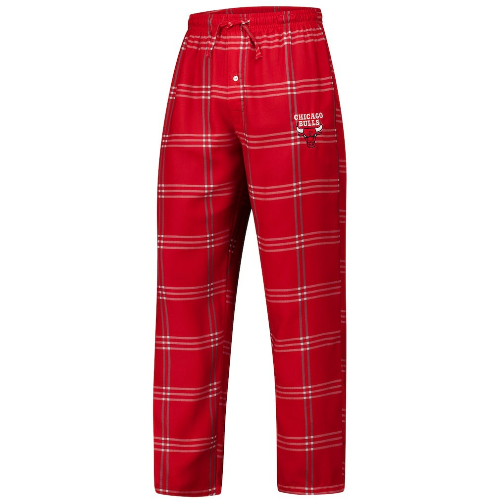 Chicago Bulls Concepts Sport Petition Long Sleeve Top and Plaid Pant Set Red - NBA