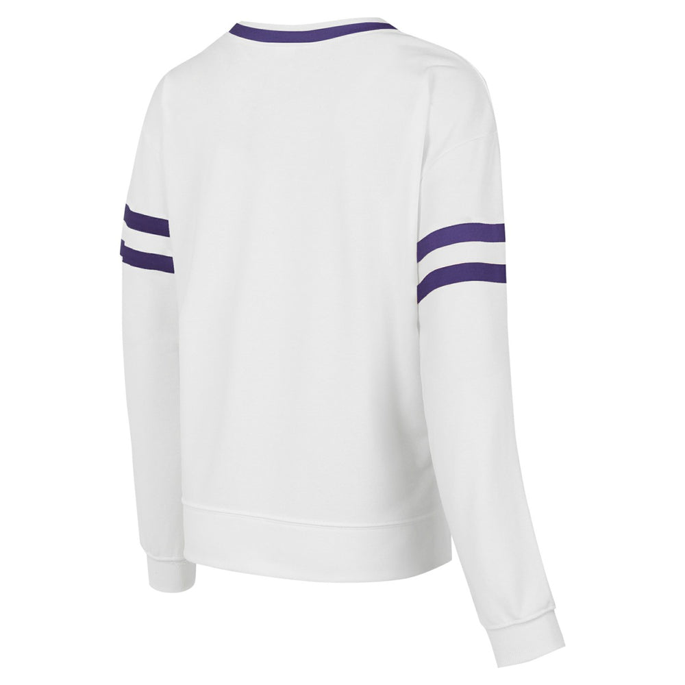 Phoenix Suns Concepts Sport Women's Borough Pullover Sweatshirt White - NBA