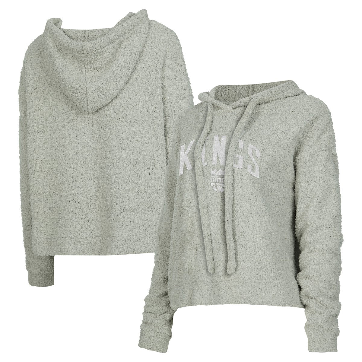 Sacramento Kings Concepts Sport Women's Ventura Comfy Pullover Hoodie Gray - NBA