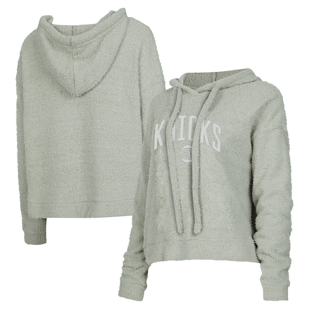 New York Knicks Concepts Sport Women's Ventura Comfy Pullover Hoodie Gray - NBA