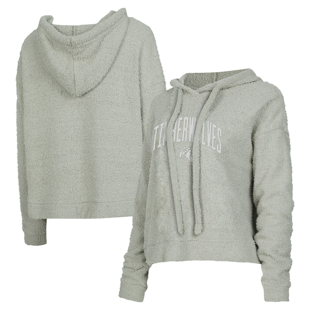 Minnesota Timberwolves Concepts Sport Women's Ventura Comfy Pullover Hoodie Gray - NBA