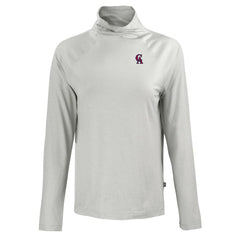 California Angels Cutter & Buck Women's Cooperstown Collection Coastline Epic Comfort Eco Recycled Funnel Neck Raglan Pullover Top - MLB