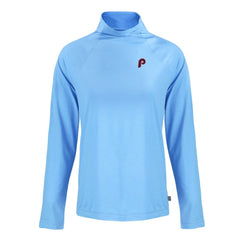 Philadelphia Phillies Cutter & Buck Women's Cooperstown Collection Coastline Epic Comfort Eco Recycled Funnel Neck Raglan Pullover Top - MLB