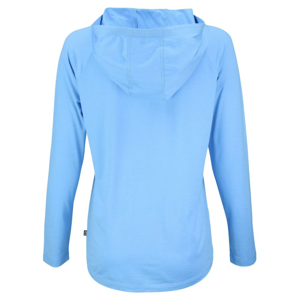 Chicago Cubs Cutter & Buck Women's City Connect Coastline Epic Comfort Eco Recycled Hoodie Raglan Long Sleeve T-Shirt - MLB