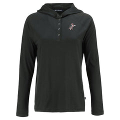 Cincinnati Reds Cutter & Buck Women's Cooperstown Collection Coastline Epic Comfort Eco Recycled Hoodie Raglan Long Sleeve T-Shirt - MLB