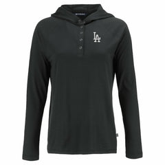 Los Angeles Dodgers Cutter & Buck Women's  Coastline Epic Comfort Eco Recycled Hoodie Raglan Long Sleeve T-Shirt - MLB
