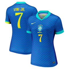 Vini Jr. Brazil National Team Women's 2024 Away Replica Jersey Blue | Nike Online