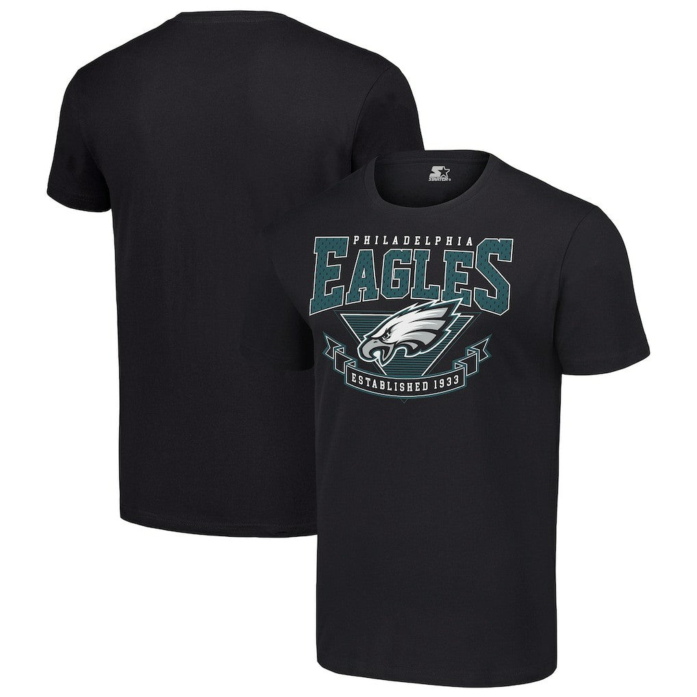 Philadelphia Eagles Starter 80s Inspired Team Logo T-Shirt Black | NFL