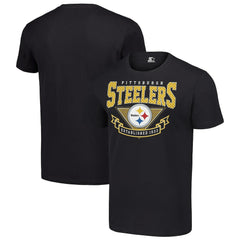 Pittsburgh Steelers Starter 80s Inspired Team Logo T-Shirt Black | NFL