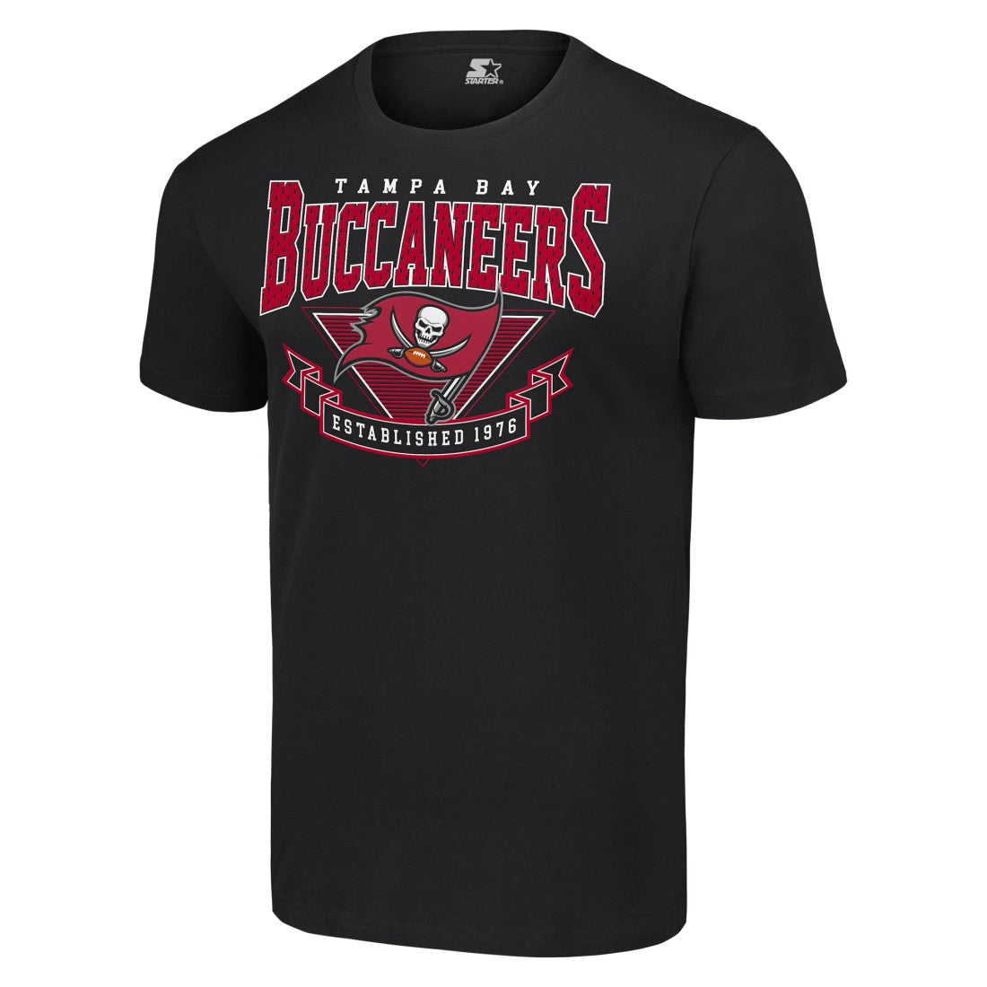 Tampa Bay Buccaneers Starter 80s Inspired Team Logo T-Shirt Black | NFL