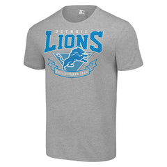 Detroit Lions Starter 80s Inspired Team Logo T-Shirt Heather Gray | NFL
