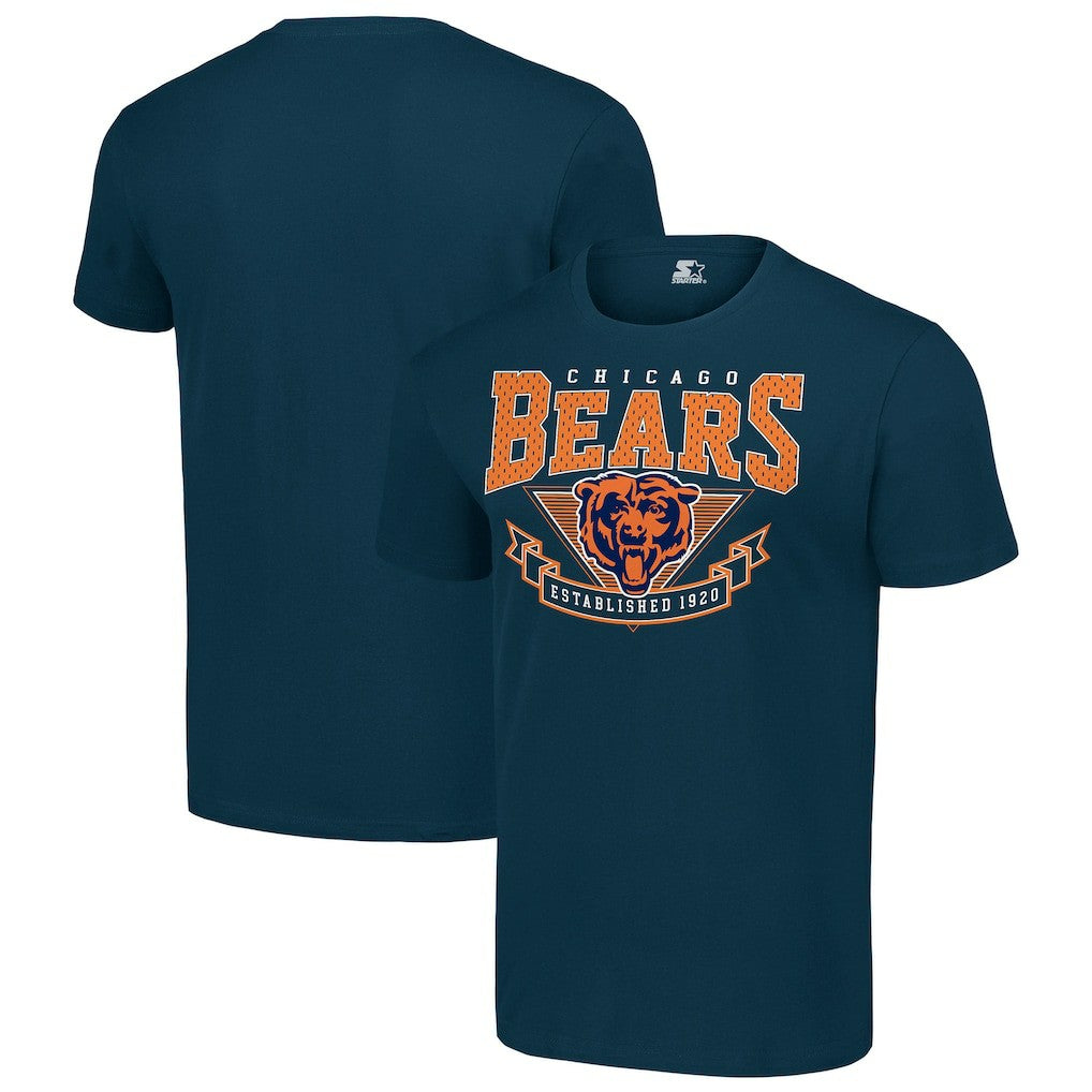 Chicago Bears Starter 80s Inspired Team Logo T-Shirt Navy | NFL