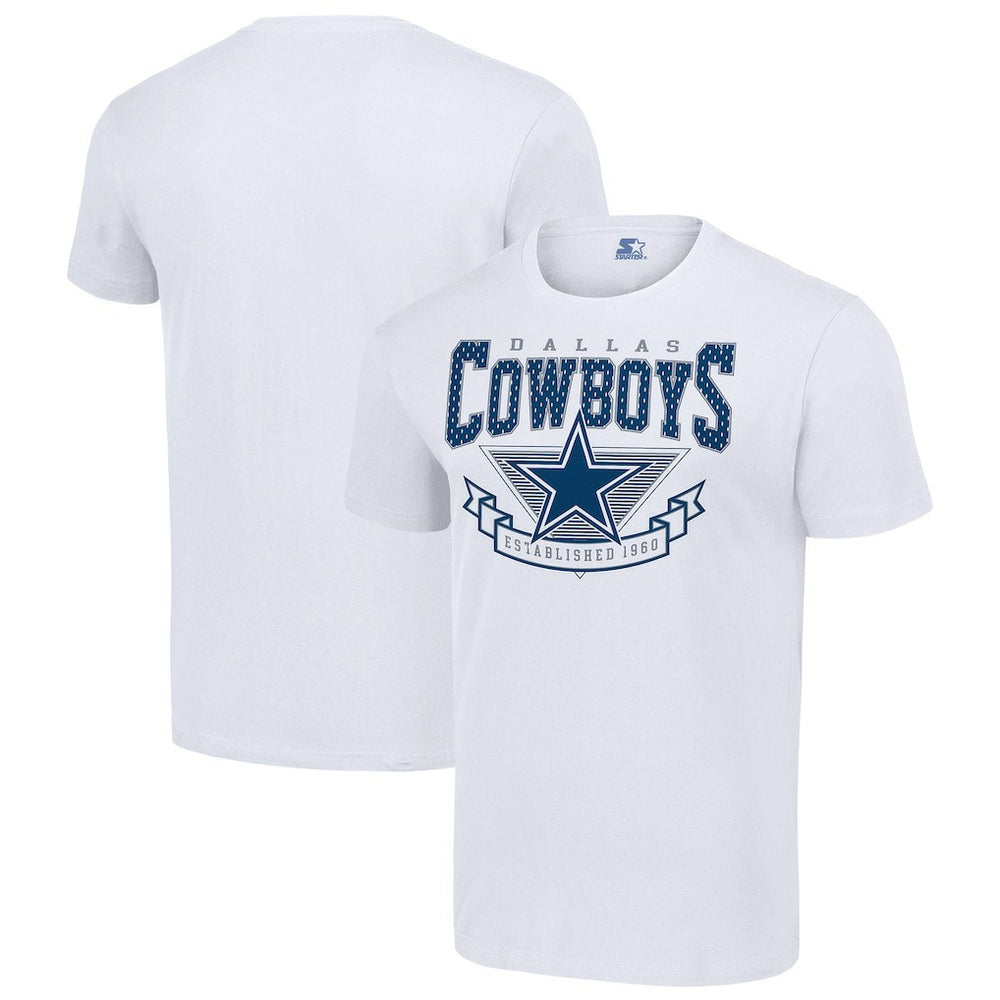 Dallas Cowboys Starter 80s Inspired Team Logo T-Shirt White | NFL