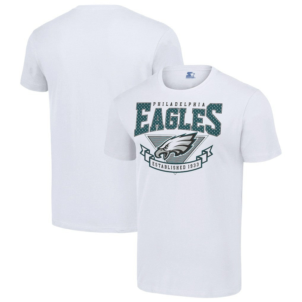 Philadelphia Eagles Starter 80s Inspired Team Logo T-Shirt White | NFL