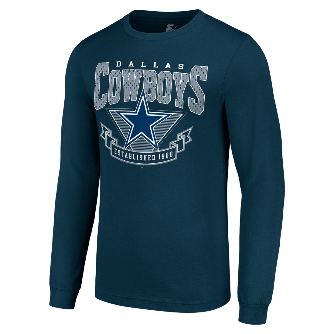 Dallas Cowboys Starter '80s Inspired Team Logo Long Sleeve T-Shirt Navy | NFL