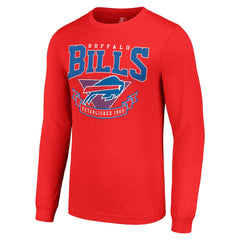 Buffalo Bills Starter '80s Inspired Team Logo Long Sleeve T-Shirt Red | NFL