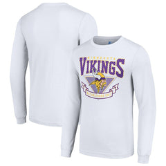 Minnesota Vikings Starter '80s Inspired Team Logo Long Sleeve T-Shirt White | NFL
