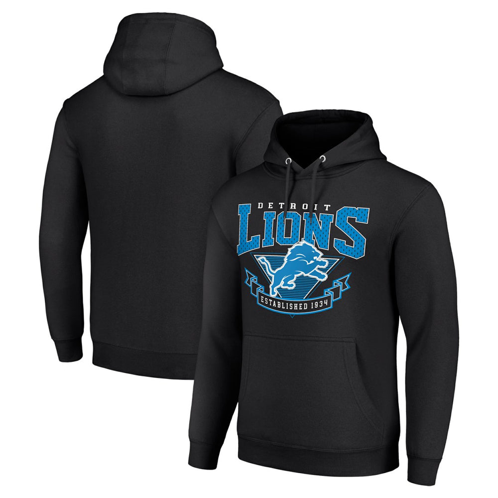 Detroit Lions Starter ‘80s Inspired Pullover Hoodie Black | NFL