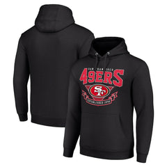 San Francisco 49ers Starter ‘80s Inspired Pullover Hoodie Black | NFL