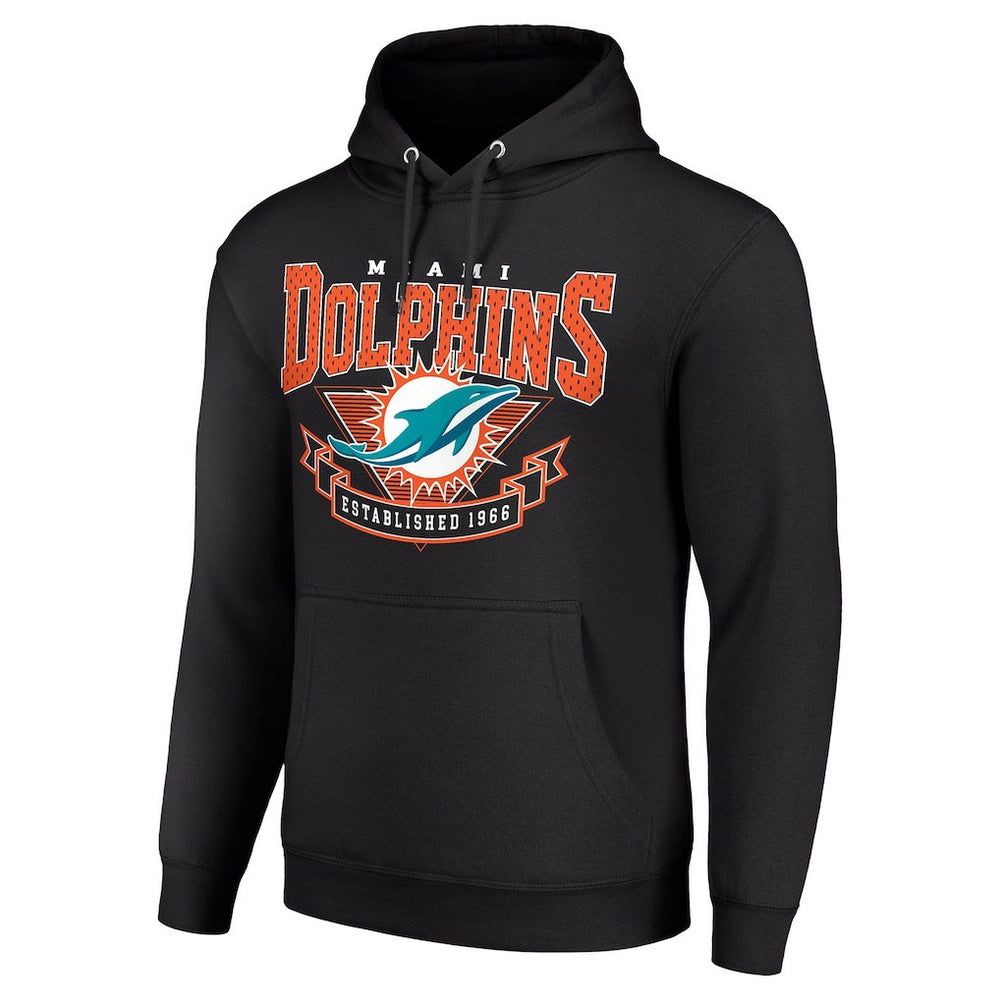 Miami Dolphins Starter ‘80s Inspired Pullover Hoodie Black | NFL