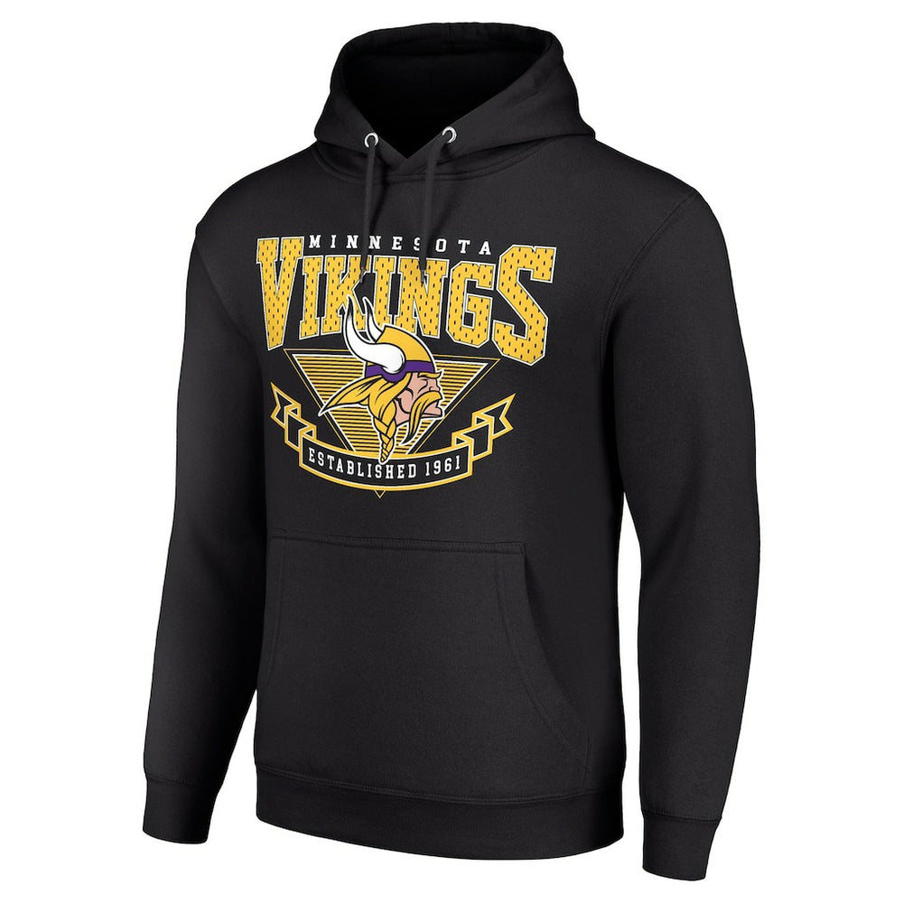 Minnesota Vikings Starter ‘80s Inspired Pullover Hoodie Black | NFL