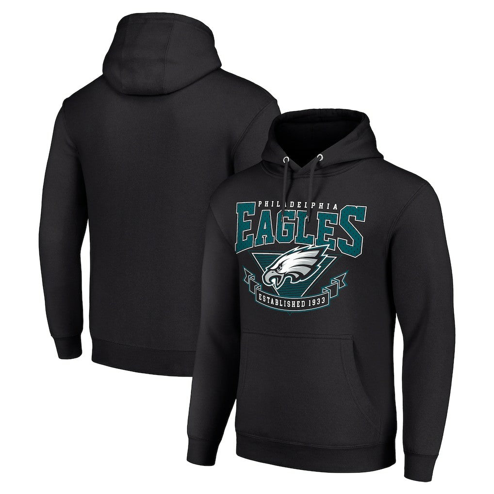 Philadelphia Eagles Starter ‘80s Inspired Pullover Hoodie Black | NFL