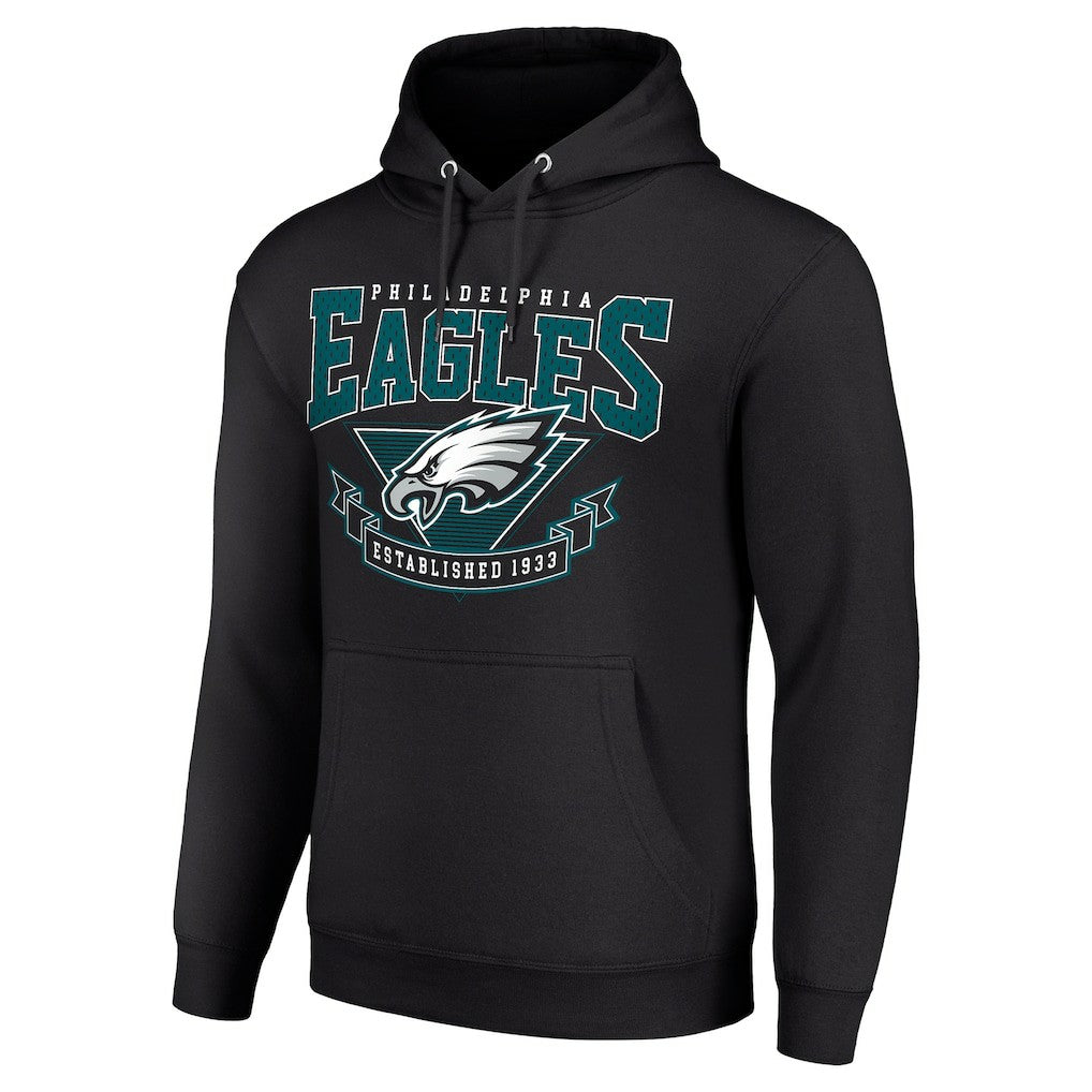 Philadelphia Eagles Starter ‘80s Inspired Pullover Hoodie Black | NFL
