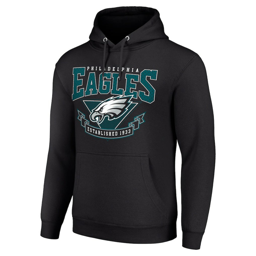 Philadelphia Eagles Starter ‘80s Inspired Pullover Hoodie Black | NFL