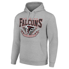 Atlanta Falcons Starter ‘80s Inspired Pullover Hoodie Heather Gray | NFL