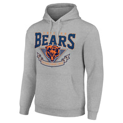 Chicago Bears Starter ‘80s Inspired Pullover Hoodie Heather Gray | NFL