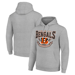 Cincinnati Bengals Starter ‘80s Inspired Pullover Hoodie Heather Gray | NFL