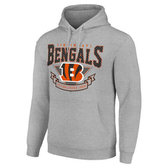Cincinnati Bengals Starter ‘80s Inspired Pullover Hoodie Heather Gray | NFL
