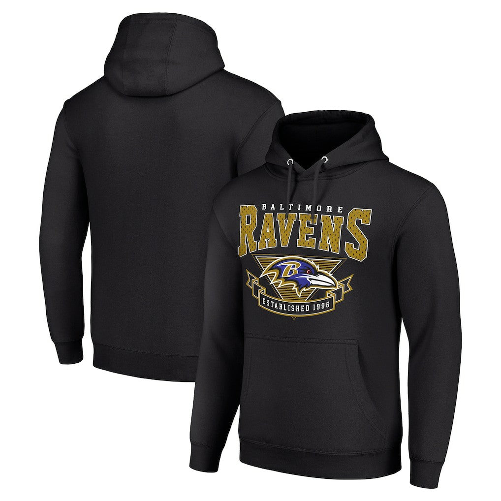 Baltimore Ravens Starter ‘80s Inspired Pullover Hoodie Black | NFL